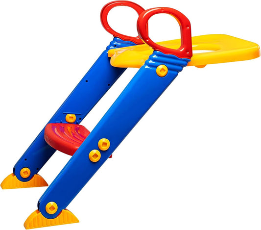 Children Toilet Trainer Seat with Step Stool (مقعد تدريب الأطفال على الحمام مع سلم صغير)