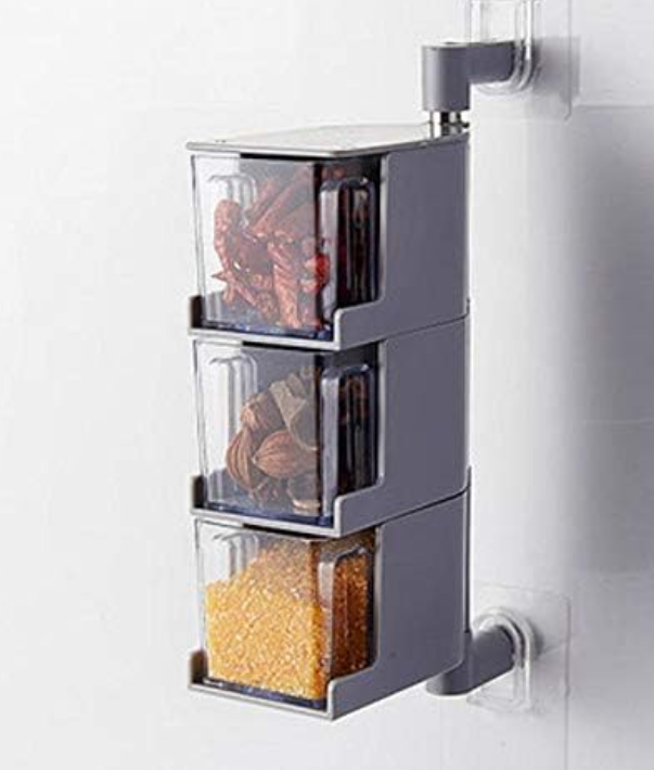 Layers Sticking Rotary Seasoning Kitchen Organizor